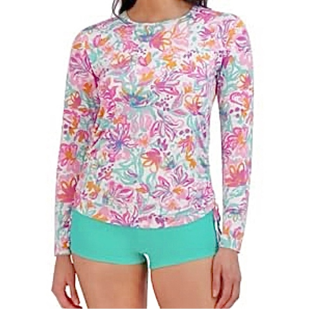 Stella Parker floral sun shirt rashguard, NWT